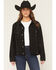 Image #2 - Daniel Diamond Women's Cash Embellished Denim Jacket, Black, hi-res