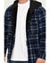 Image #3 - Hawx Men's Hooded Printed Polar Fleece Jacket , Navy, hi-res