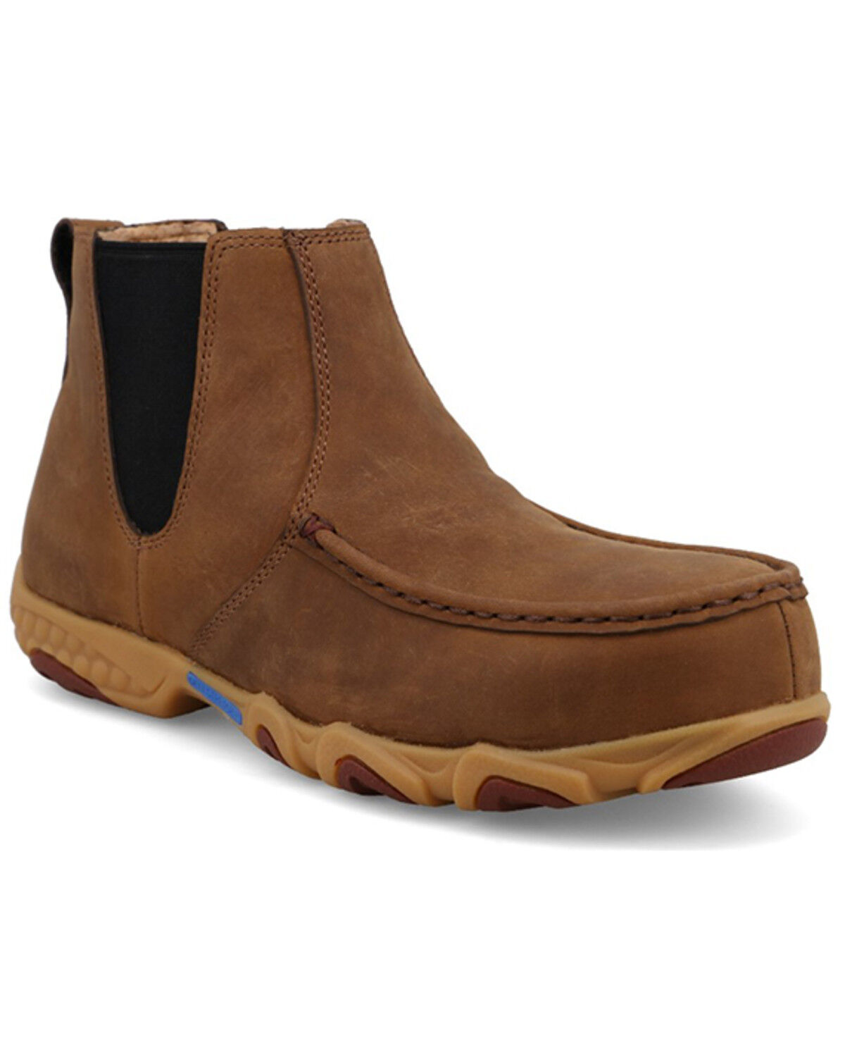 Twisted X Women's 4" Chelsea Driving Moc Work Boots - Nano Toe, Brown, hi-res