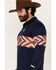 Image #2 - RANK 45&reg; Men's Border Striped Rugby Polo Shirt, Navy, hi-res