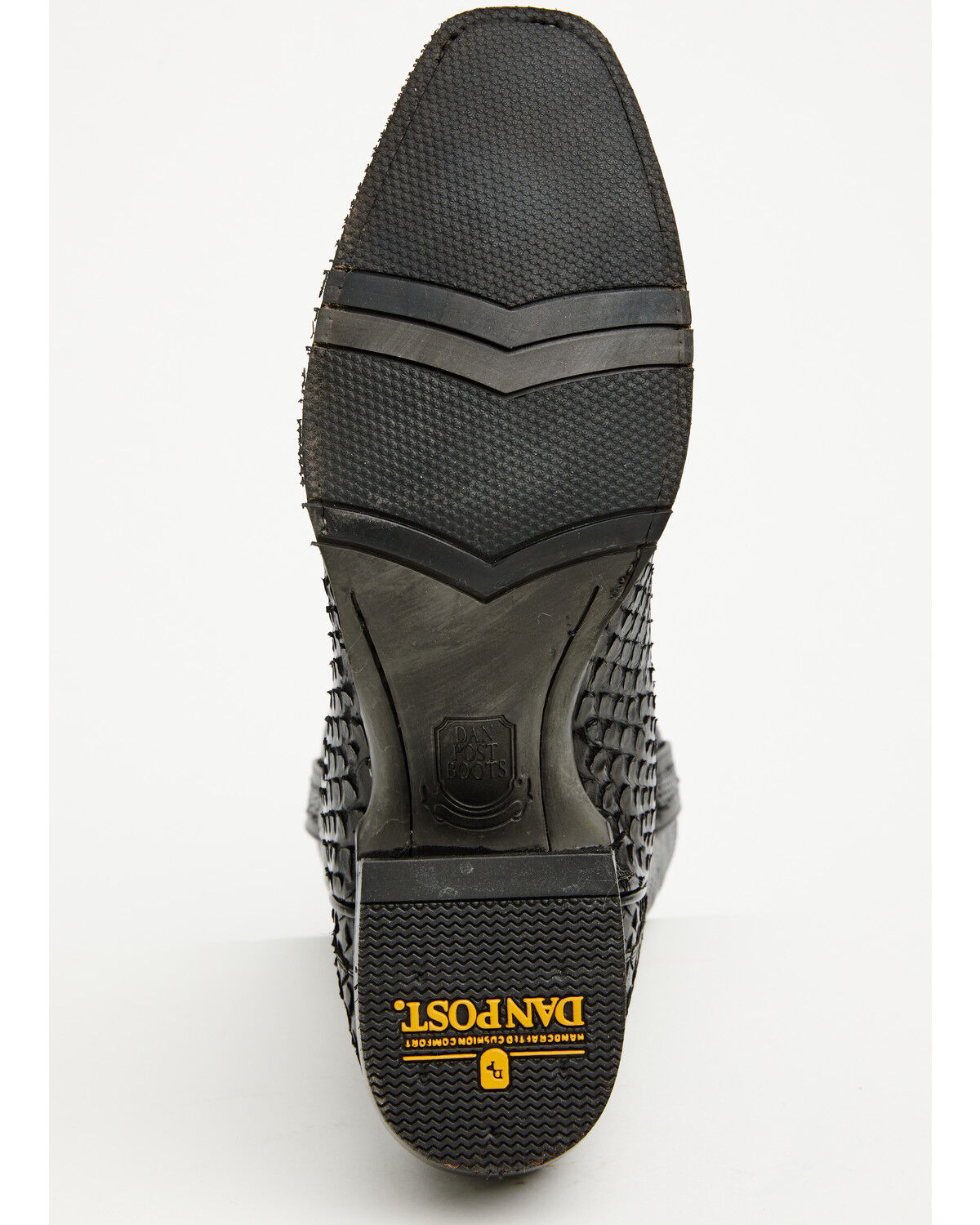 Image #7 - Dan Post Men's Exotic Python Western Boots - Square Toe, Black, hi-res