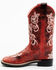 Image #3 - Shyanne Girls' Little Lasy Western Boots - Broad Square Toe, Red, hi-res