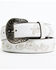 Image #1 - Shyanne Women's Lasy Floral Embroidered Rhinestone Western Belt, White, hi-res