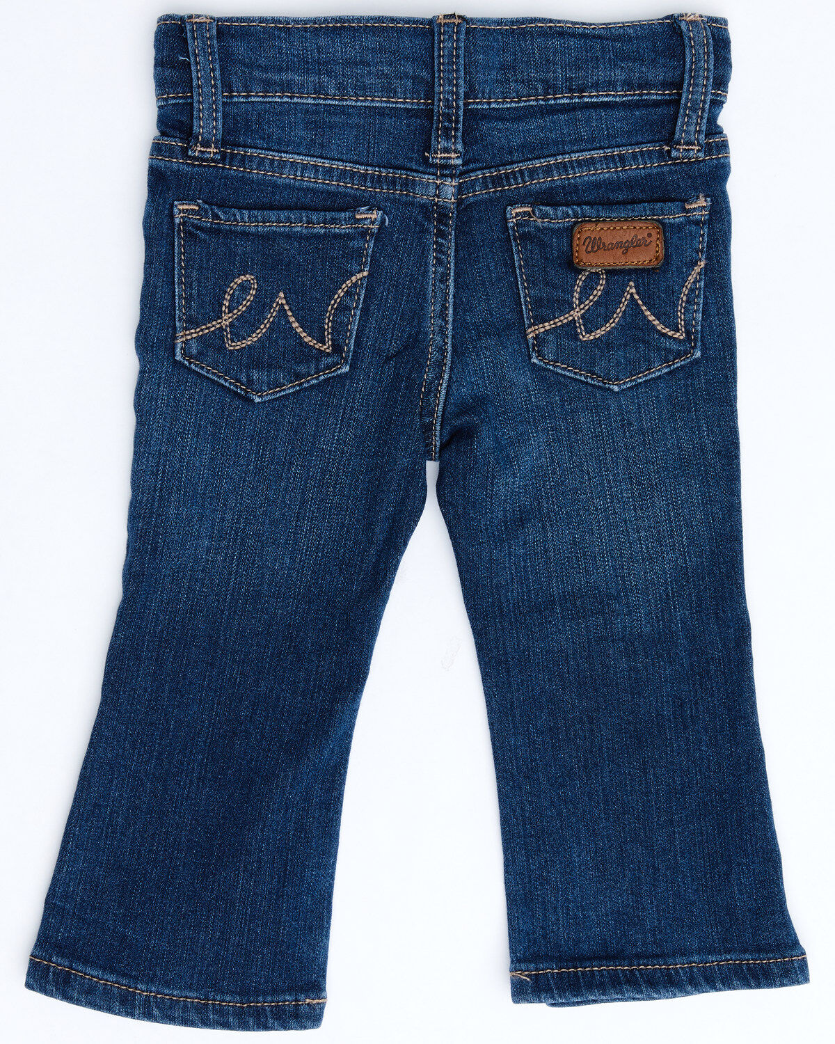 Image #4 - Wrangler Infant Girls' Western 5 Pocket Skinny Jeans, Blue, hi-res