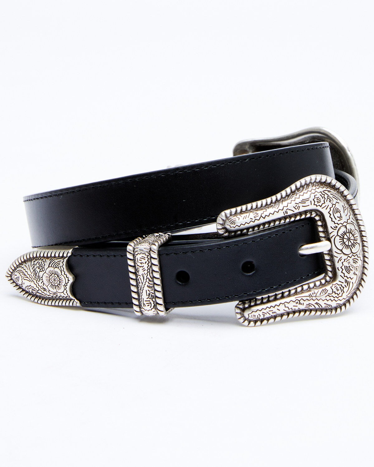 Image #1 - Idyllwind Women's Double Down Western Belt, Black, hi-res