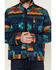 Image #3 - RANK 45&reg; Men's Twill Southwestern Print Jacket, Dark Blue, hi-res