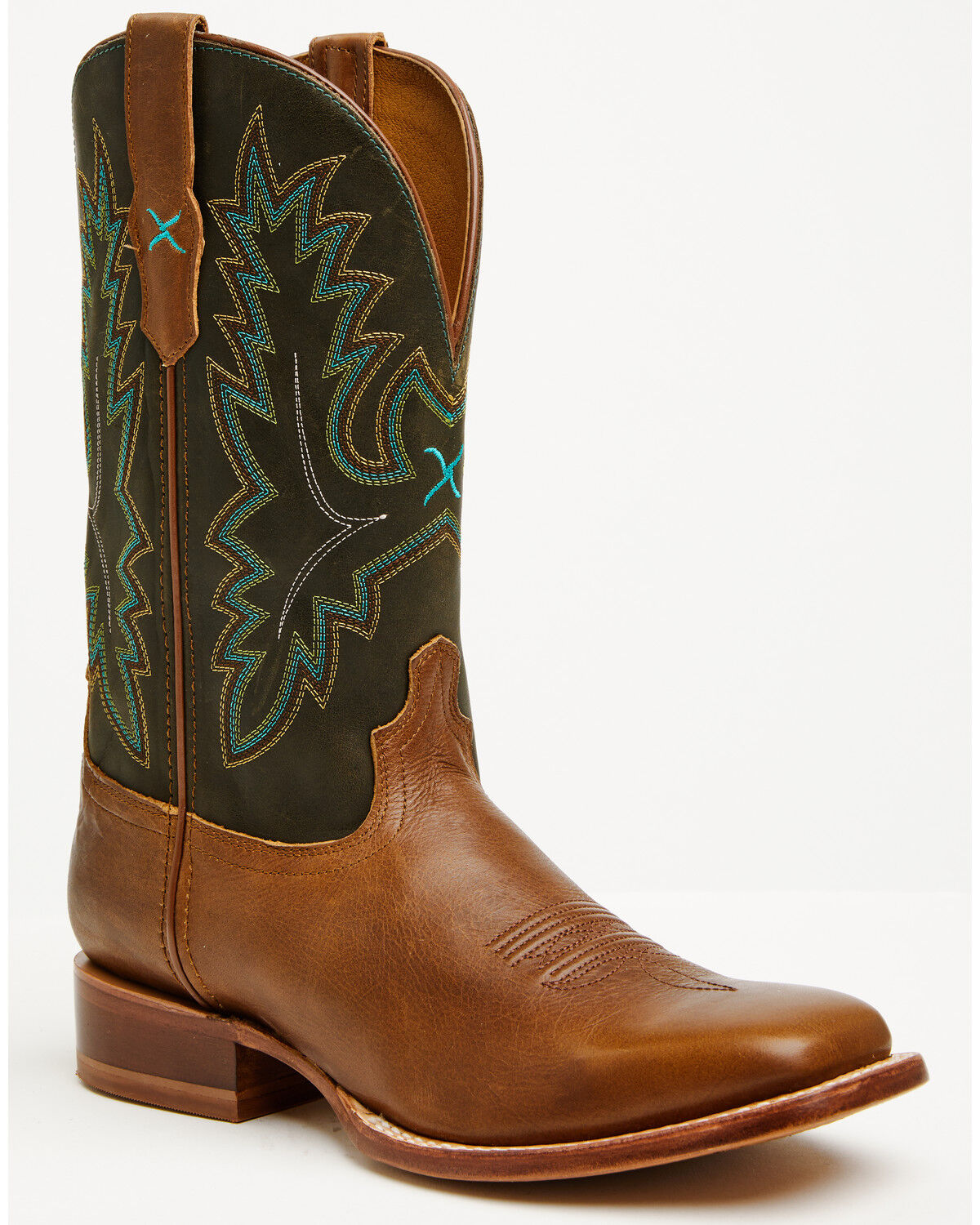 Twisted X Men's Rancher Western Boots - Broad Square Toe, Brown, hi-res