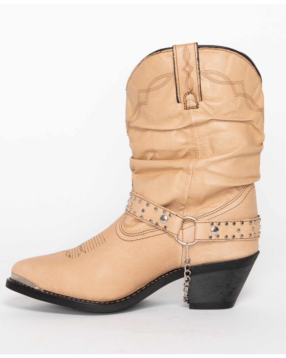 Image #6 - Shyanne Women's Tanya Slouch Harness Fashion Boots - Round Toe, Tan, hi-res