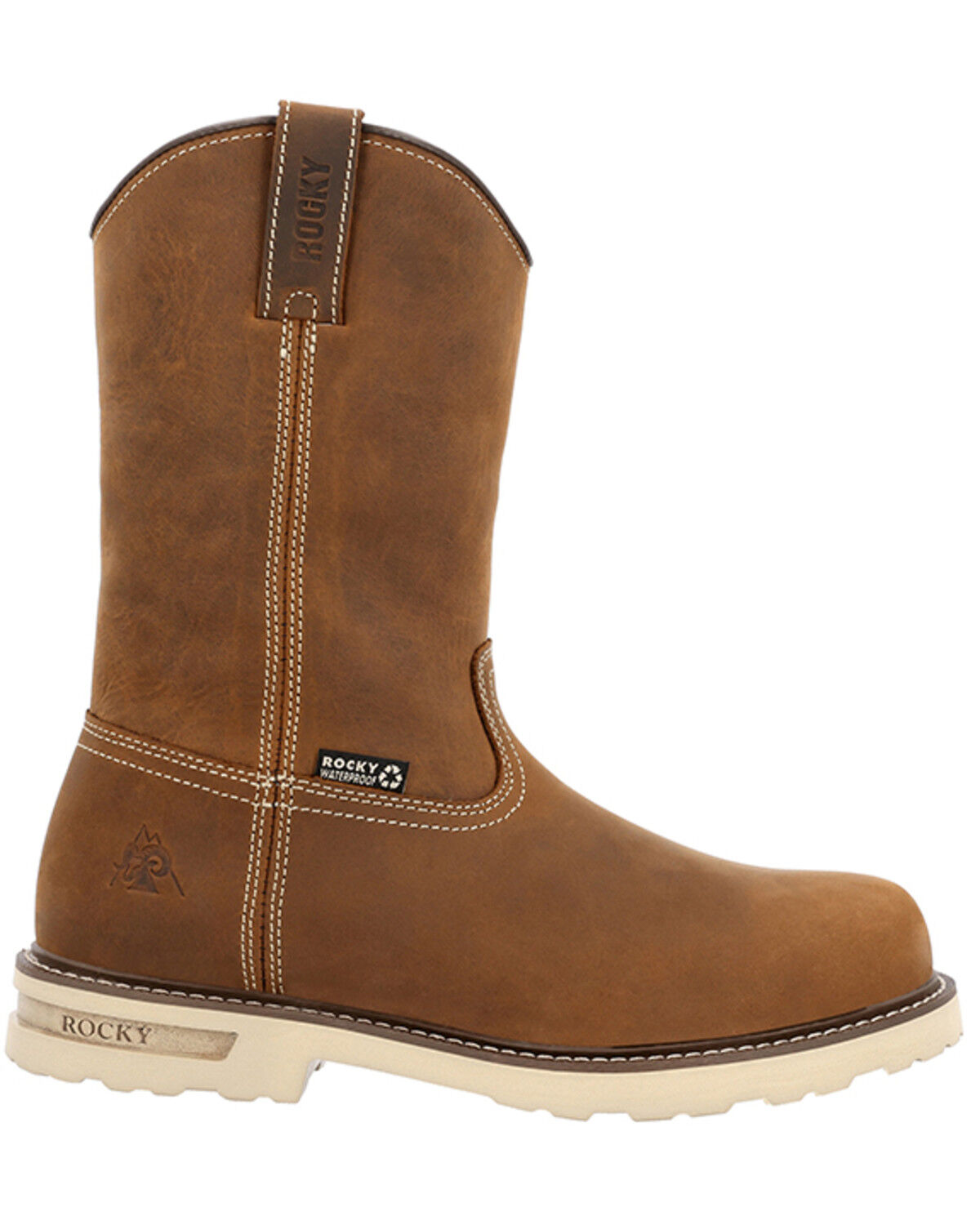 Image #2 - Rocky Men's Grindstone XTR Wellington Waterproof Work Boots - Soft Toe, Russett, hi-res