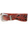 Image #1 - Kobler Women's Hand Tooled Inlay Belt, Dark Brown, hi-res