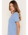 Image #3 - Carhartt Women's Irvine Relaxed Heritage Short Sleeve Graphic Tee, Blue, hi-res