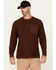 Image #1 - Lucky Brand Workwear Men's Slub Thermal Long Sleeve Pocket Henley Shirt, Chocolate, hi-res