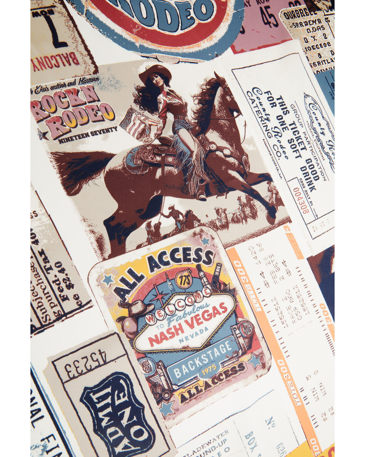Image #3 - Idyllwind Women's Postcard Print Wild Rag, Cream, hi-res