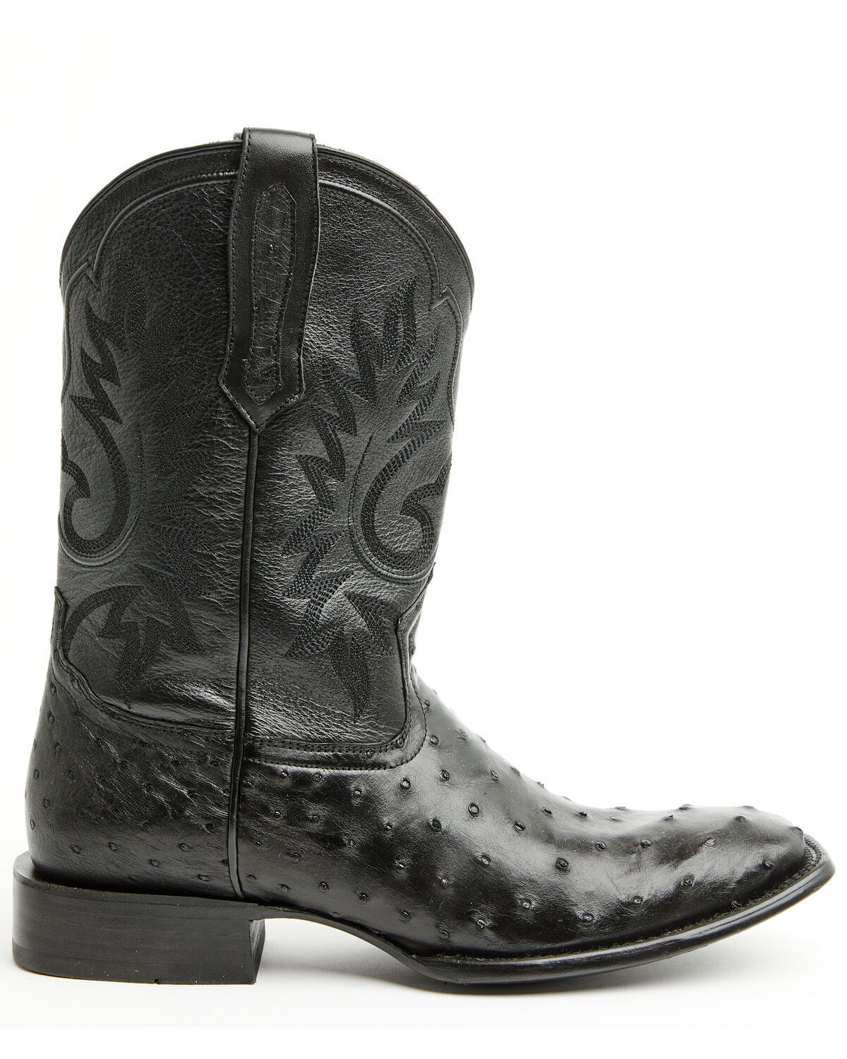 Image #2 - Cody James Black 1978&reg; Men's The Hayward Exotic Full Quill Ostrich Western Boots - Broad Square Toe, Black, hi-res