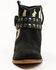 Image #4 - Shyanne Women's Bess Cow Print Western Booties - Round Toe, Black, hi-res