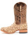 Image #3 - Cody James Men's Exotic Pirarucu Western Boots - Broad Square Toe, Tan, hi-res