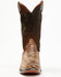 Image #4 - Corral Men's Exotic Python Western Boots - Square Toe , Brown, hi-res