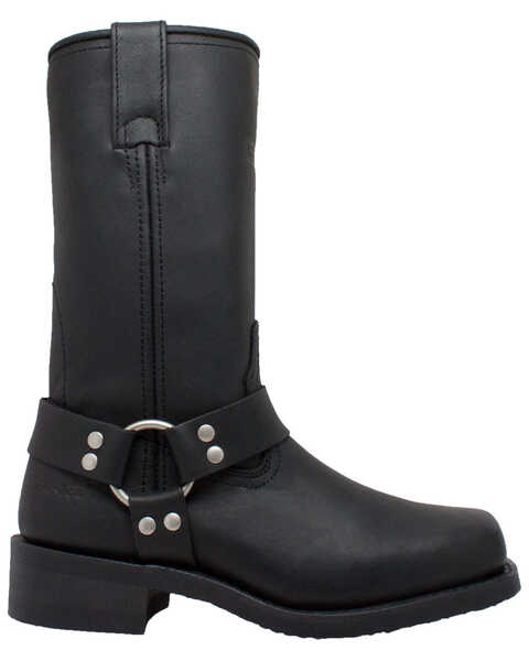 Image #2 - Ad Tec Women's 12" Harness Boots - Round Toe, Black, hi-res
