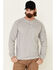 Image #1 - Ariat Men's FR Air Long Sleeve Work Henley Shirt - Tall, Heather Grey, hi-res