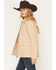 Image #2 - Shyanne Women's Splitcreek Sherpa Lined Stretch Canvas Barn Jacket, Khaki, hi-res