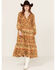 Image #1 - Spell Women's Impala Floral Midi Dress, Gold, hi-res