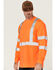 Image #2 - Hawx Men's Hi-Vis Reflective Long Sleeve Work T-Shirt - Big , Orange, hi-res