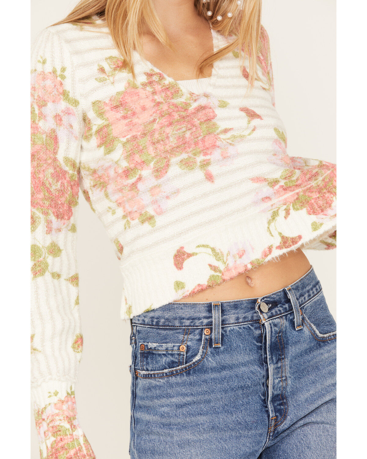Image #3 - Free People Women's Bed of Roses Sweater, , hi-res