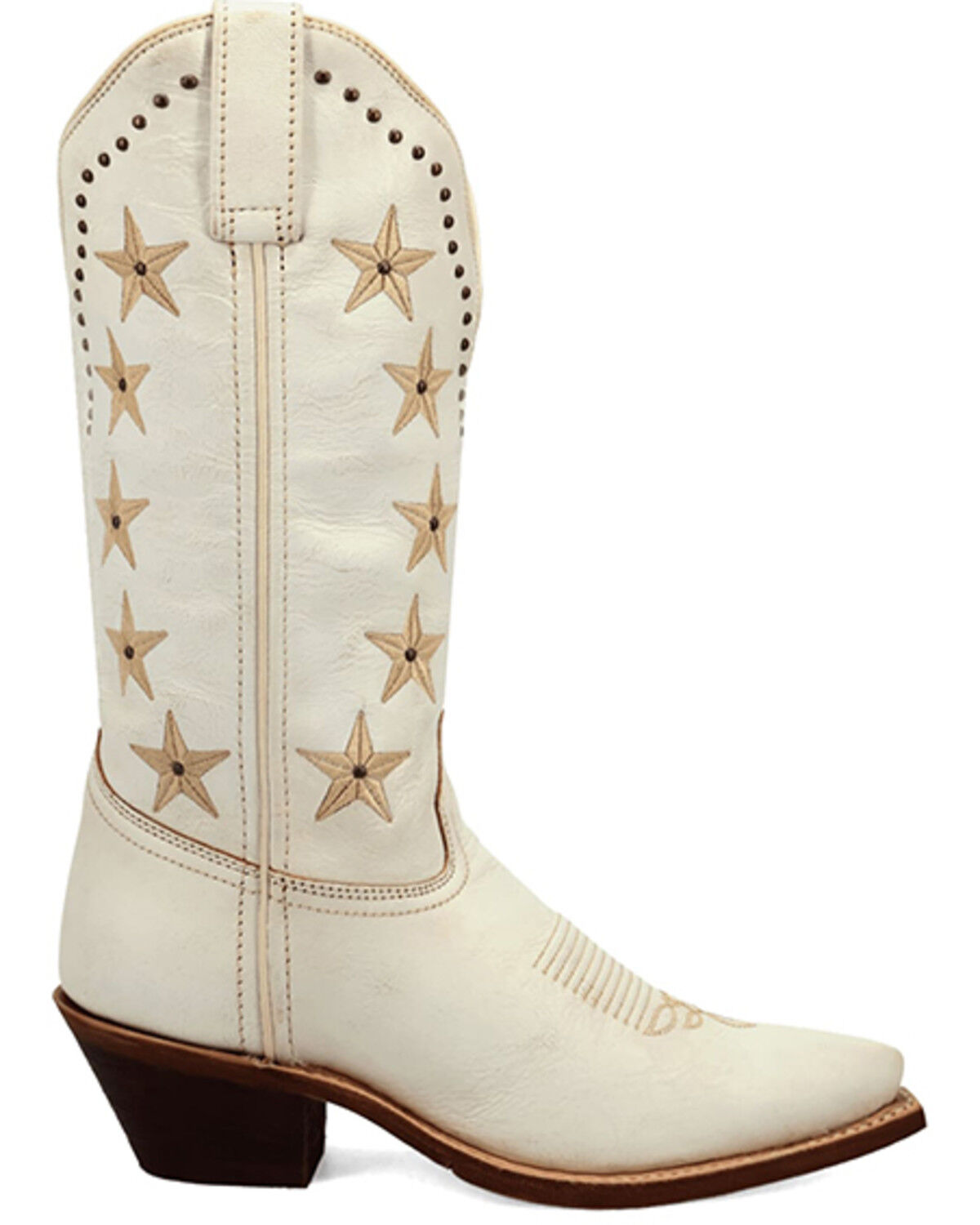 Image #2 - Laredo Women's Serenade Patriotic Western Boots - Snip Toe, White, hi-res