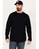 Image #1 - Cody James Men's FR Thermal Crew Long Sleeve Work Shirt, Black, hi-res