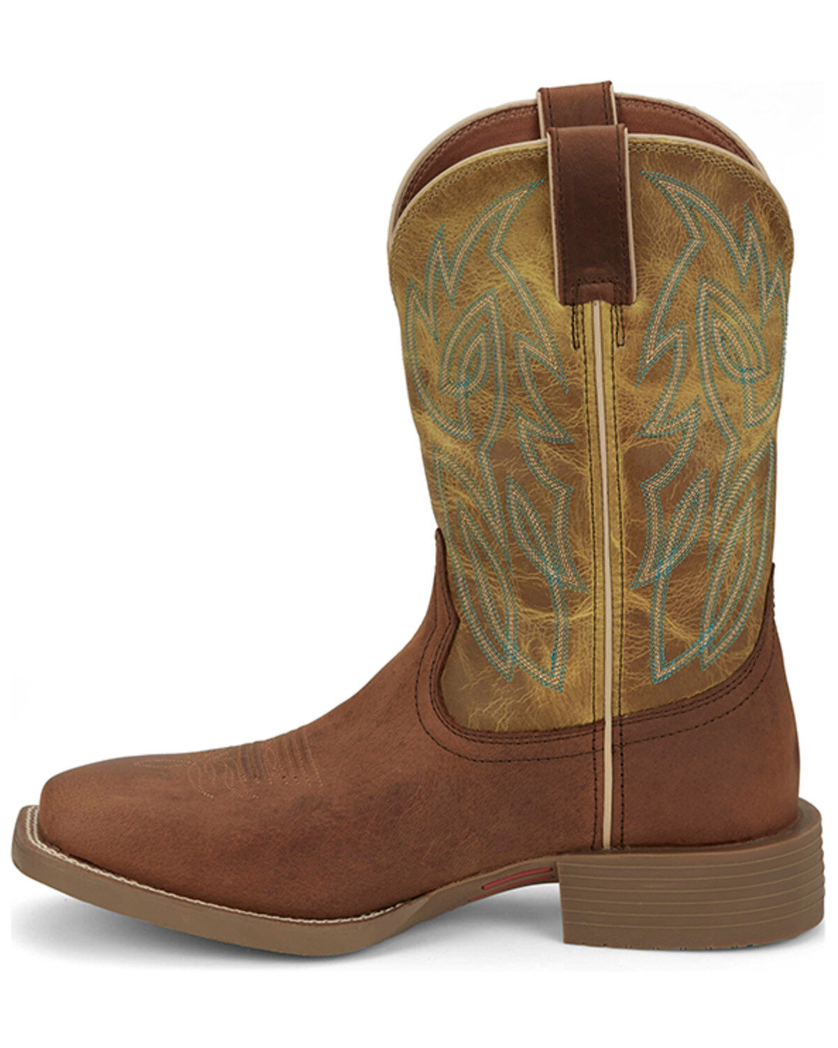 Image #3 - Justin Men's 11" Stampede Canter Western Boots - Broad Square Toe, Brown, hi-res