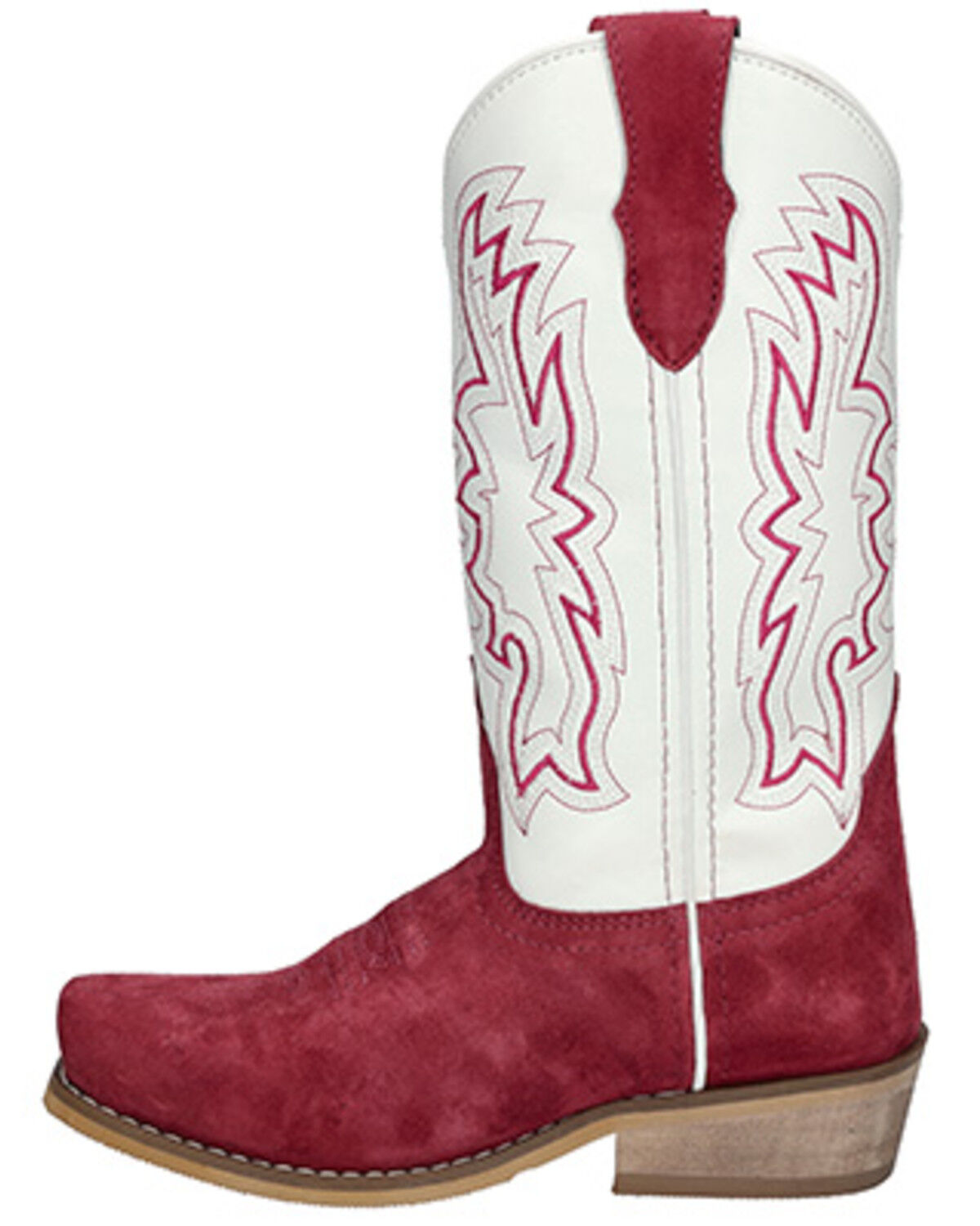 Image #3 - Smoky Mountain Girls' Whichita Western Boots - Snip Toe, Red, hi-res