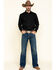 Image #6 - Gibson Men's Long Sleeve Snap Western Shirt - Big, Black, hi-res