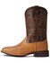 Image #2 - Ariat Men's Ranger Smooth Full Quill Ostrich Night Life Ultra Western Boot - Broad Square Toe, Brown, hi-res