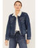 Image #2 - Levi's Women's Worn In Original Sherpa Trucker Jacket, Blue, hi-res