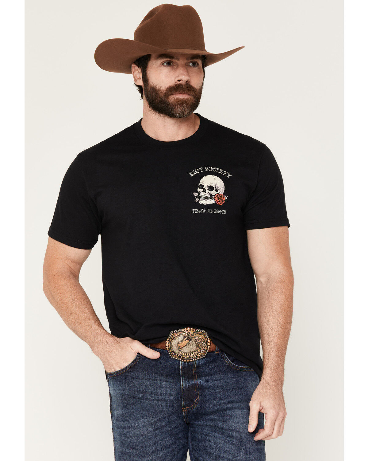 Image #2 - Riot Society Men's Fiesta Til Death Short Sleeve Graphic T-Shirt, Black, hi-res