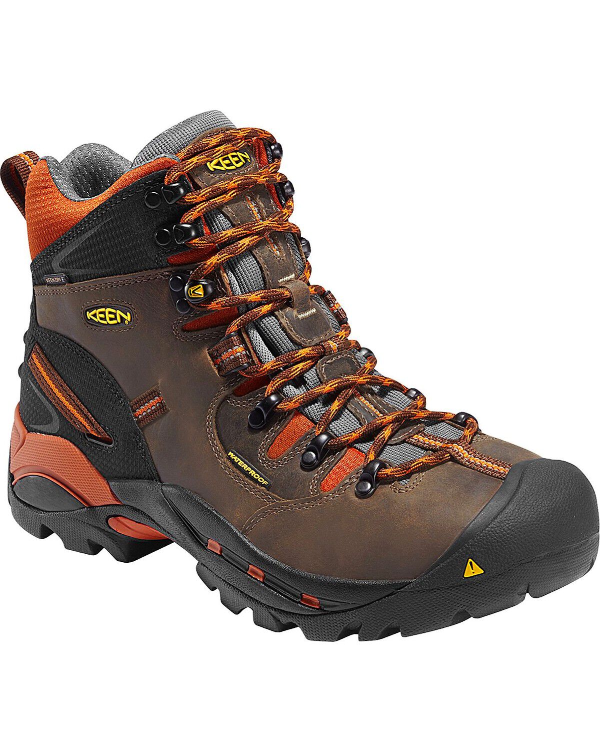 Keen Men's Pittsburgh Waterproof Soft Toe Boots, Brown, hi-res