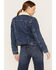 Image #5 - Levi's Women's Worn In Original Sherpa Trucker Jacket, Blue, hi-res