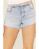 Image #2 - Cleo + Wolf Women's Lindie Medium Wash Mid Rise Pull On Shorts, Medium Wash, hi-res