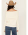 Image #4 - Shyanne Women's Off The Shoulder Cable Knit Sweater, Off White, hi-res