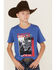 Image #2 - Cinch Boys' Made For This Short Sleeve Graphic T-Shirt , Royal Blue, hi-res