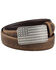 Image #1 - Cody James Men's American Flag Buckle Belt, Brown, hi-res