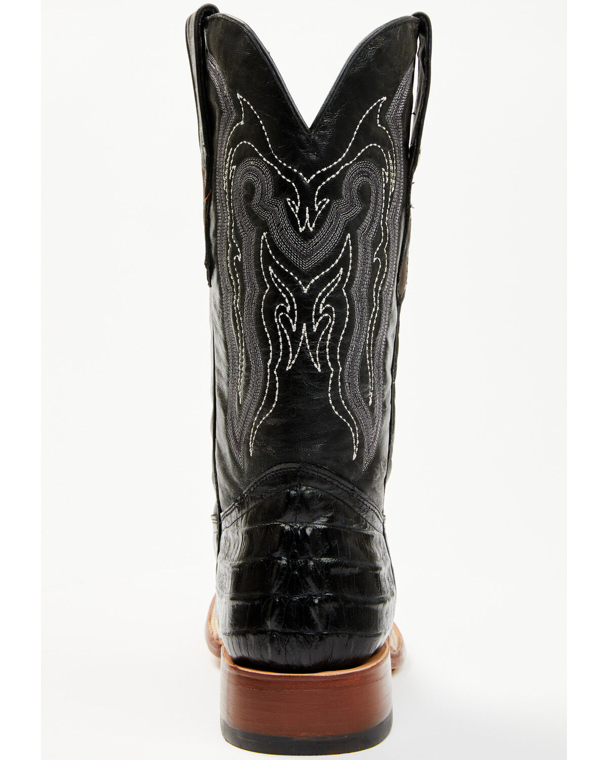 Image #5 - Tanner Mark Men's Lufkin Tall Western Boots - Broad Square Toe, Black, hi-res