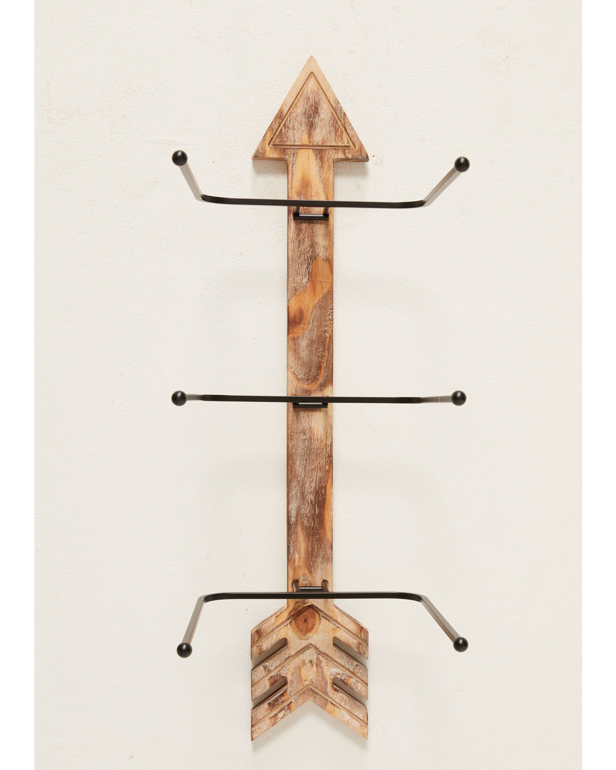 BB Ranch&reg; Arrow Wood And Metal Hat Rack, Brown, hi-res