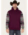 Image #1 - RANK 45&reg; Renegade Striped Sleeve Hooded Sweatshirt, Purple, hi-res