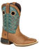 Image #1 - Durango Girls' Lil Rebel Pro Western Boots - Broad Square Toe, Teal, hi-res