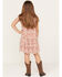 Image #4 - Shyanne Girls' Floral Printed Ruffle Dress, Cream, hi-res