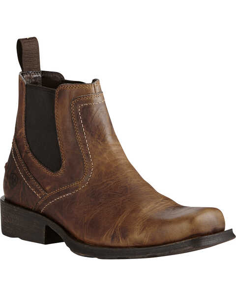 Image #1 - Ariat Men's Midtown Rambler Western Boots - Square Toe, Light Brown, hi-res