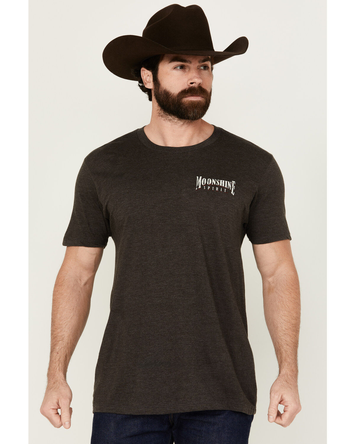 Image #2 - Moonshine Spirit&reg; Men's Southern Rock Short Sleeve Graphic T-Shirt, Charcoal, hi-res