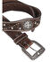 Image #2 - Ariat Scalloped Hand Tooled & Embellished Western Belt, Brown, hi-res