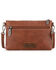 Image #2 - Wrangler Women's Cowhide Clutch , Brown, hi-res